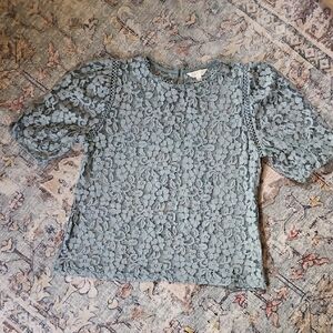 Elegant Lace Top in Blue